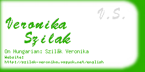 veronika szilak business card