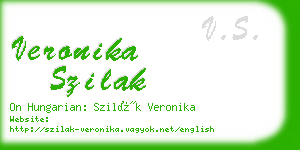 veronika szilak business card